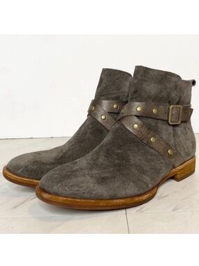 Kork-Ease Kenai Gray Suede Bootie 6M